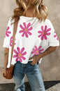 Floral Short Sleeve Loose T-Shirt