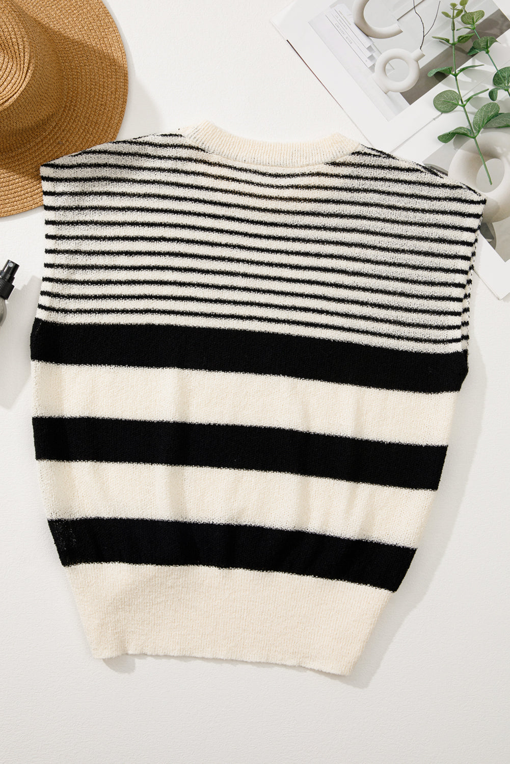 Stripe Crewneck Sweater Top