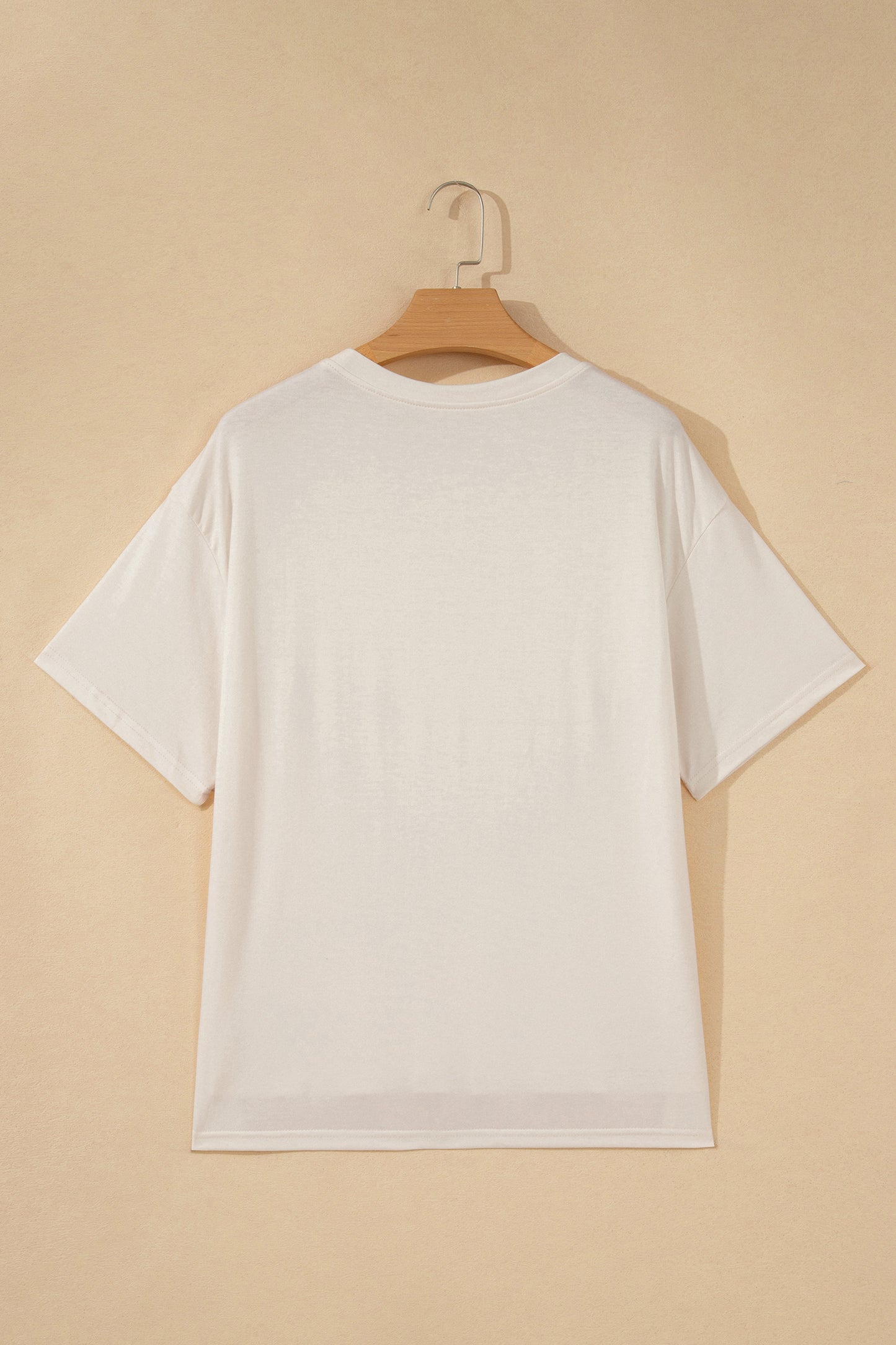 USA Flag Bow Patch Loose Knit T-Shirt
