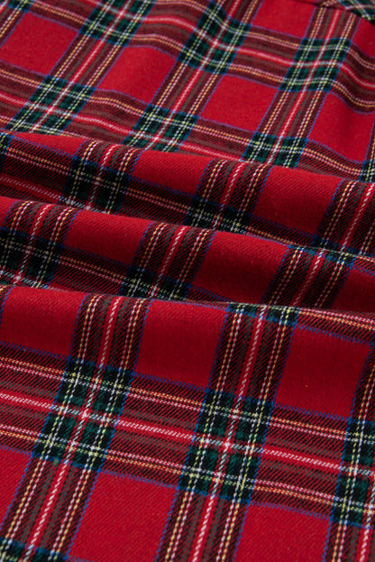 Christmas Plaid Patchwork Pajama Set