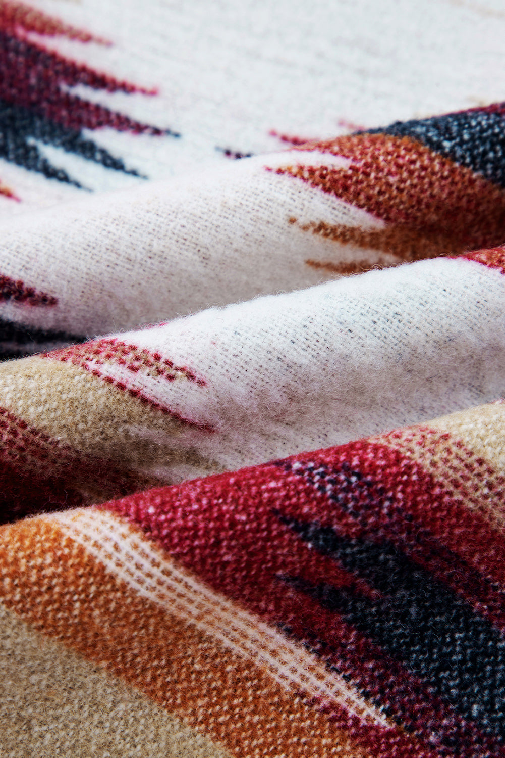 Western Aztec Corduroy Patchwork Pocketed Shacket