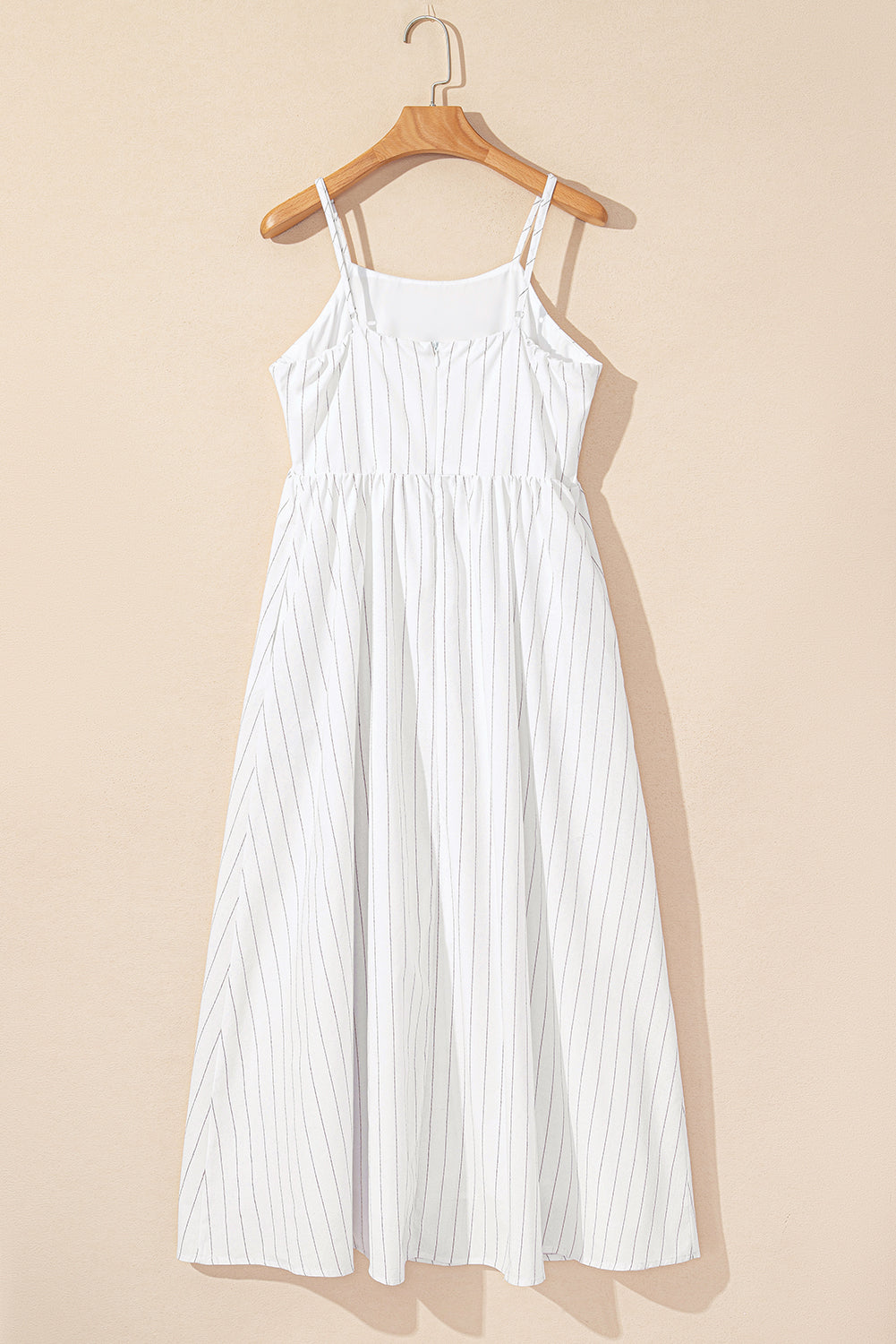 Stripe Spaghetti Strap Maxi Dress