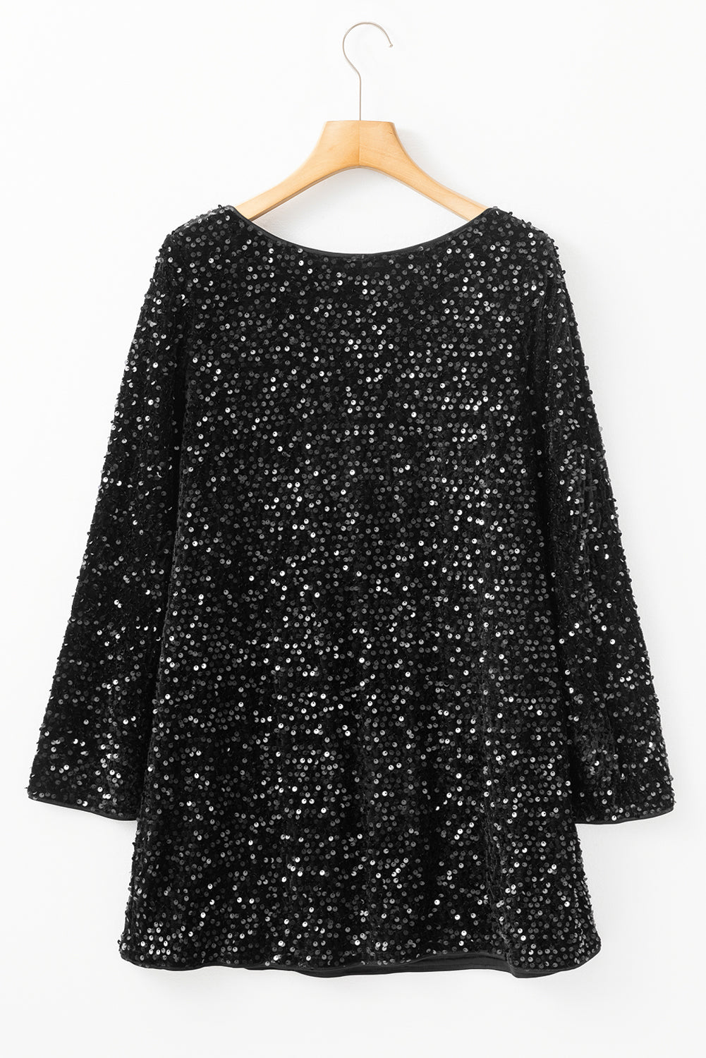 Sequin Long Sleeve Mini Dress