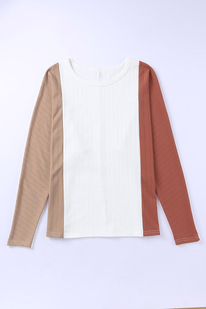 Colorblock Dolman Long Sleeve Top