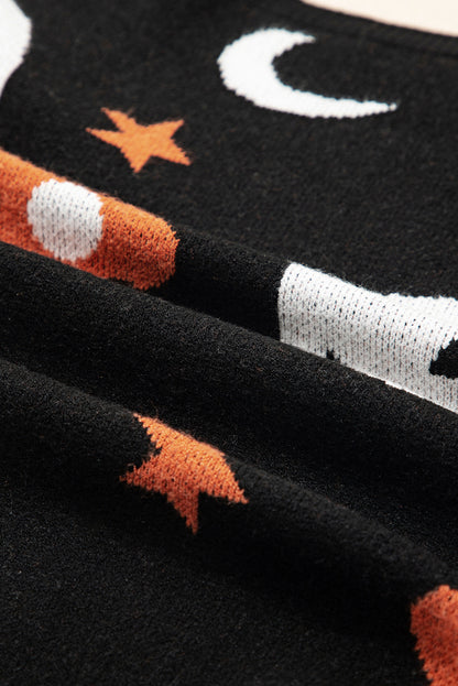 Halloween Mythical Night Drop Shoulder Sweater