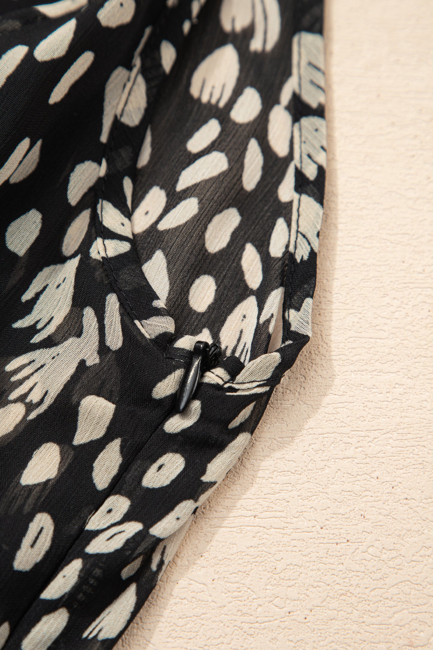 Abstract Dotted Sleeveless Maxi Dress