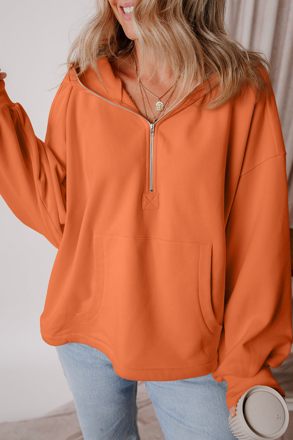 Fleece Lined Kangaroo Pocket Hoodie