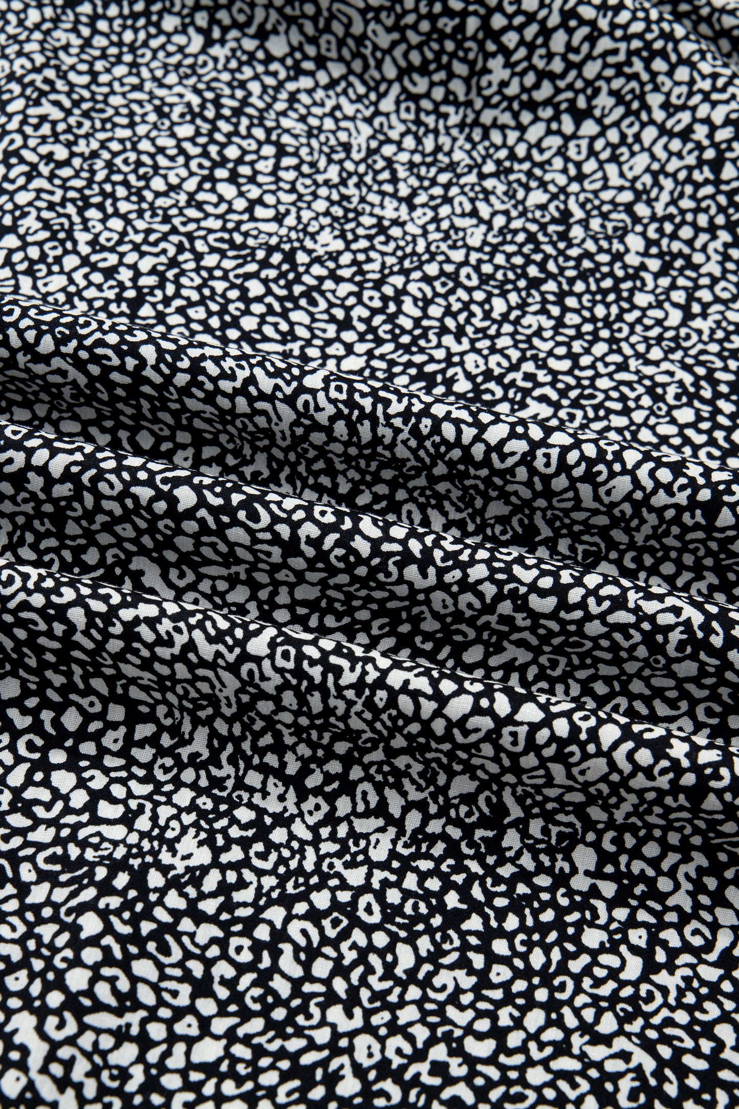 Leopard Contrast Stripe Polo Collar Dress