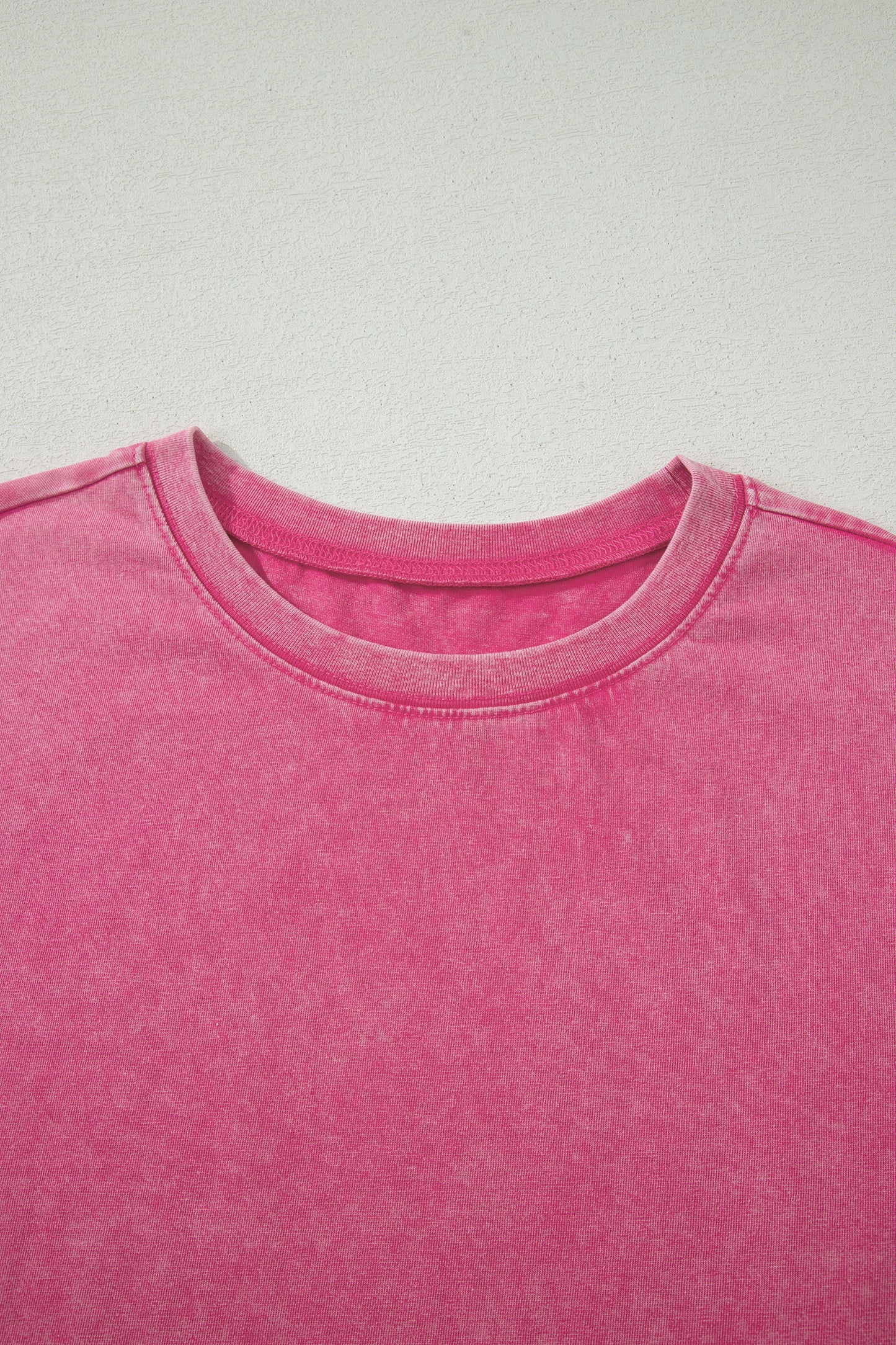 Solid Mineral Wash Short Sleeve Oversized Tee