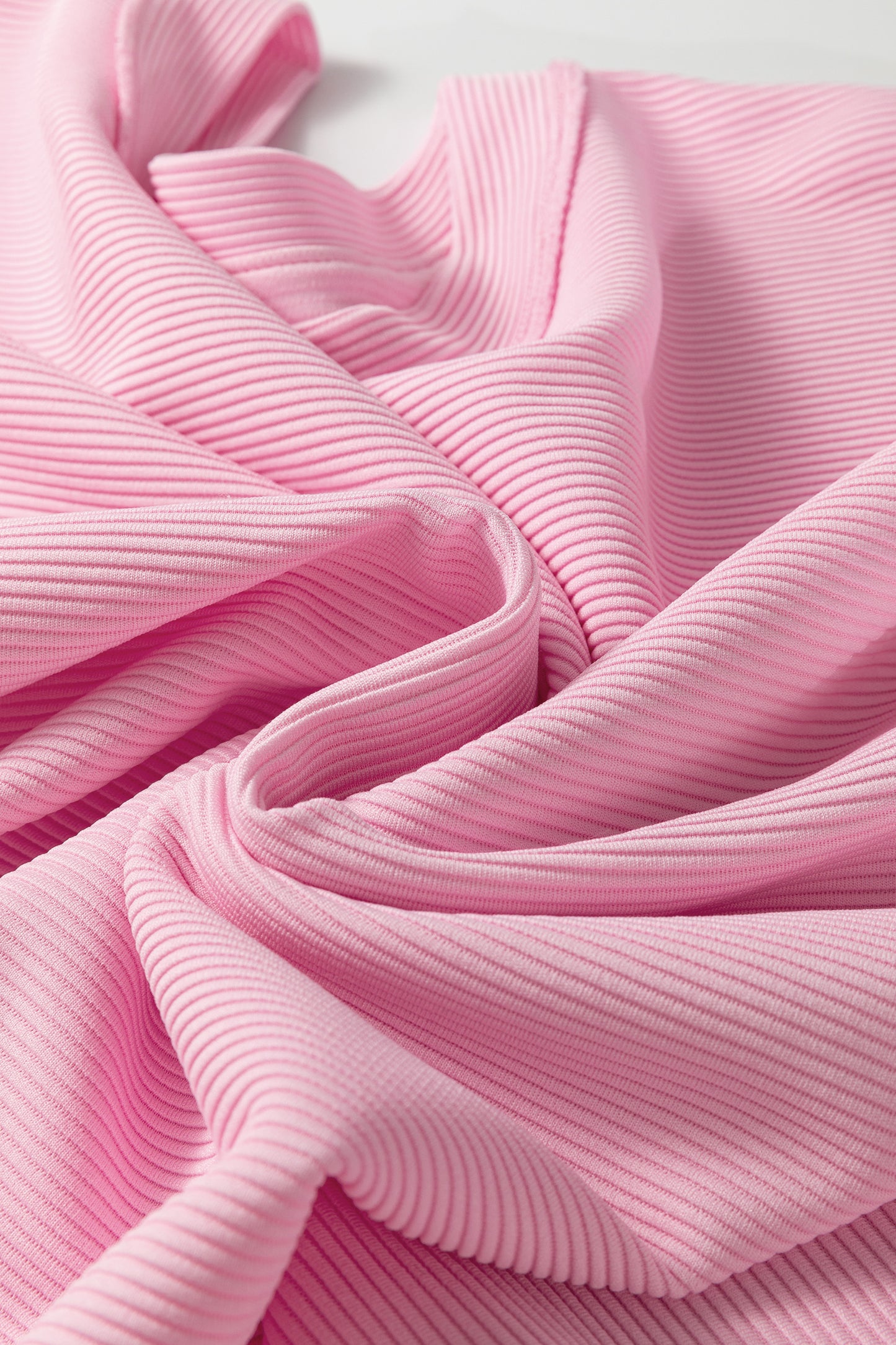 Plus Size Solid Ribbed Drop Shoulder Top