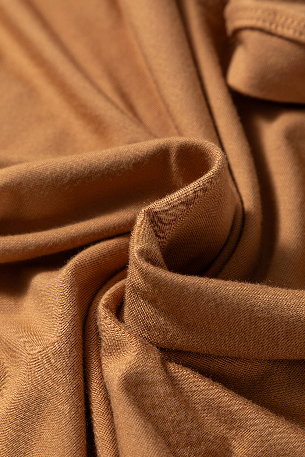 Solid Scoop Neck Long Sleeve Top