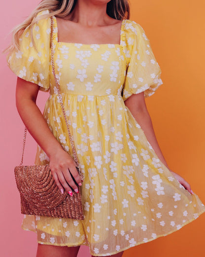 Floral Puff Sleeve Dress