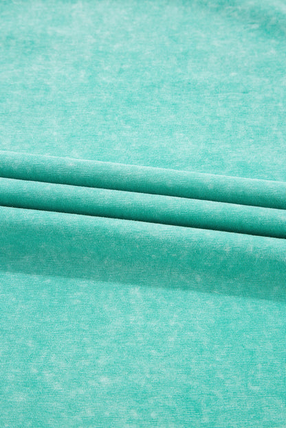 Mineral Wash Pocketed T-shirt Maxi Dress