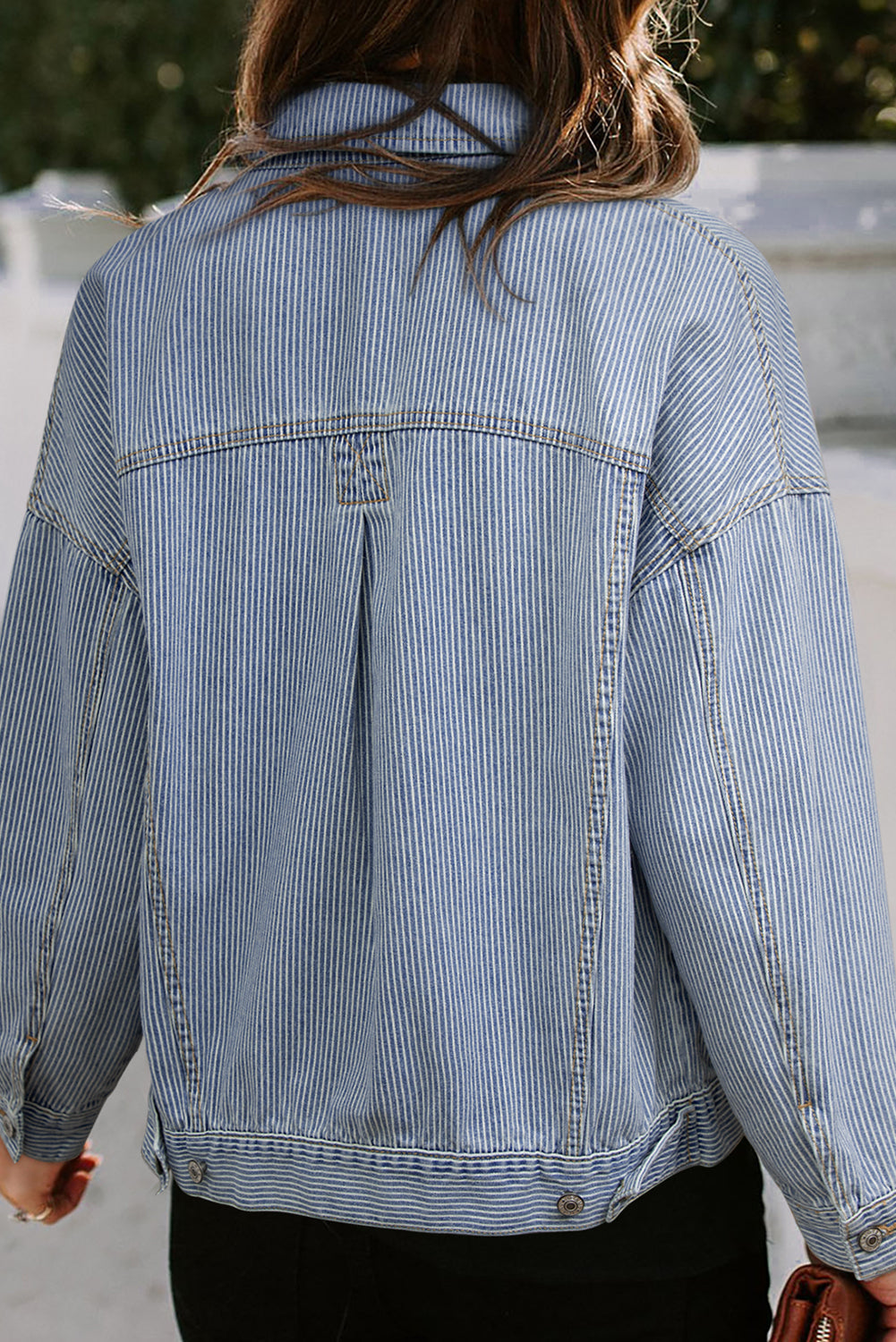 Denim Acid Washed Pocketed Jacket