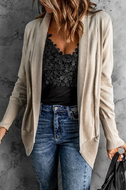 Long Sleeve Open Front Cardigan