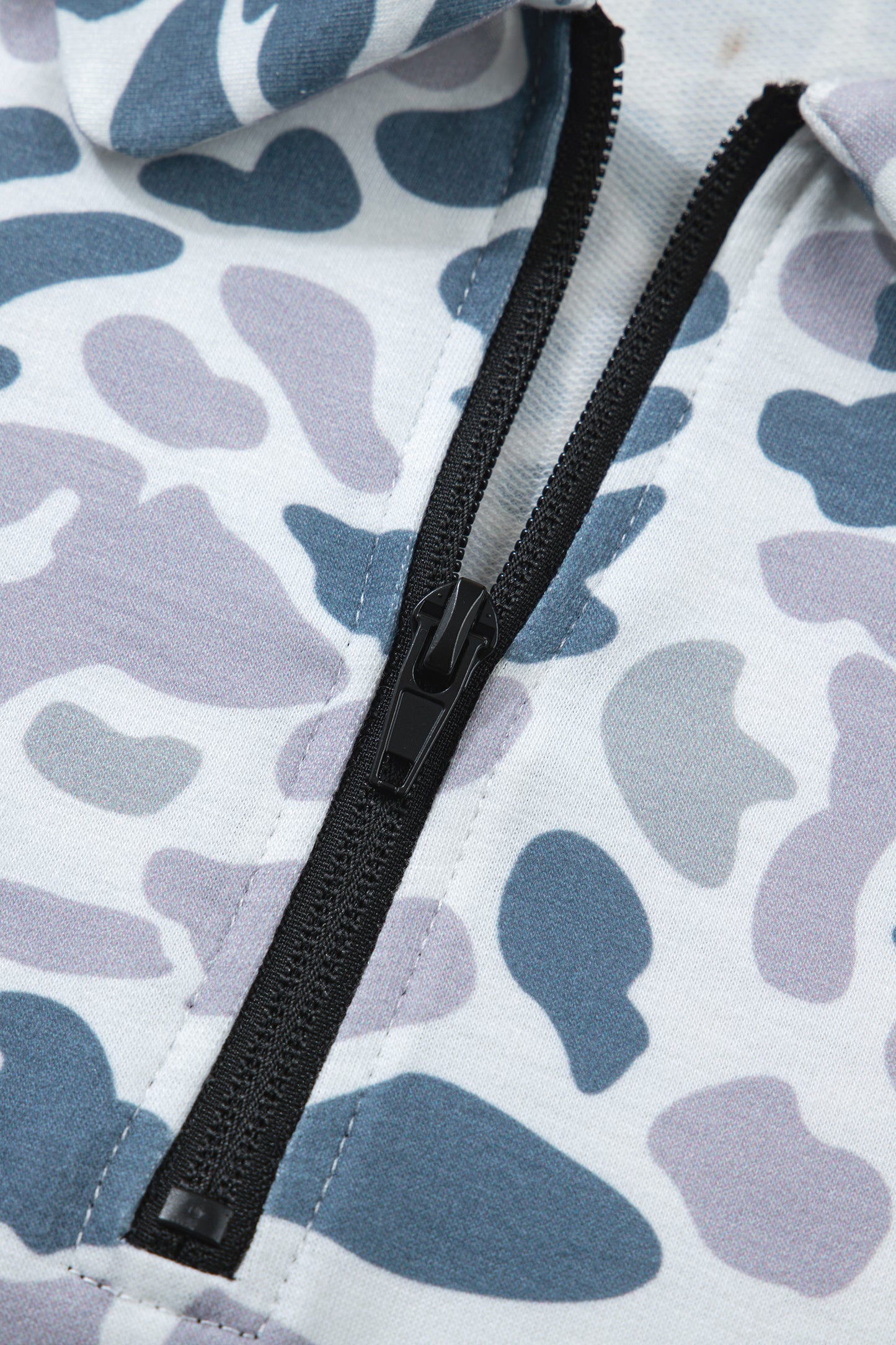 Abstract Camo Polo Collar T-Shirt & Shorts Set