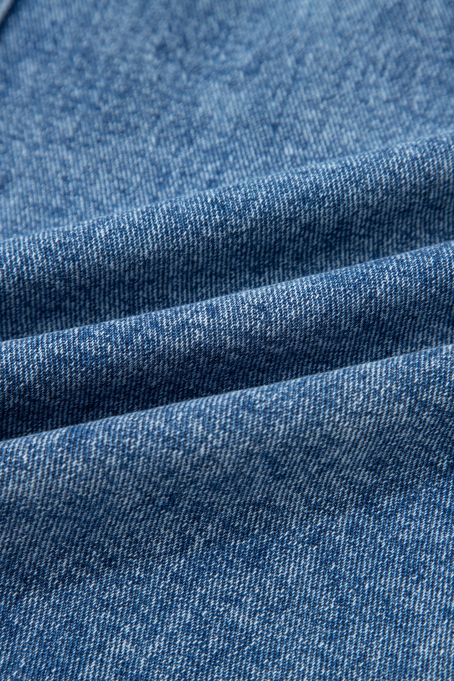 Western Denim Belted Button Down Sleeveless Dress