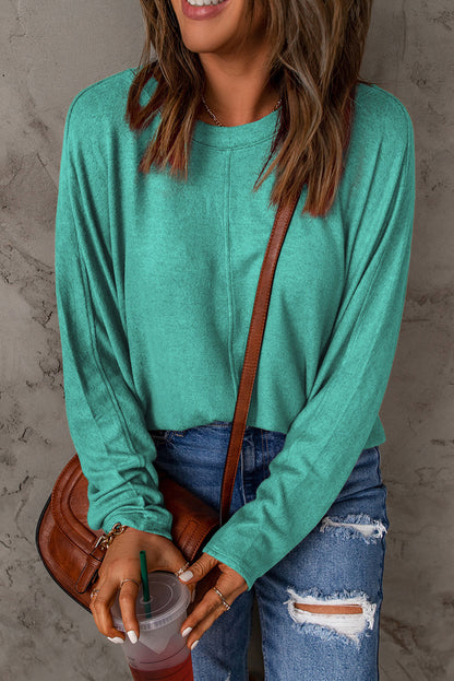 Center Seam Long Sleeve Top