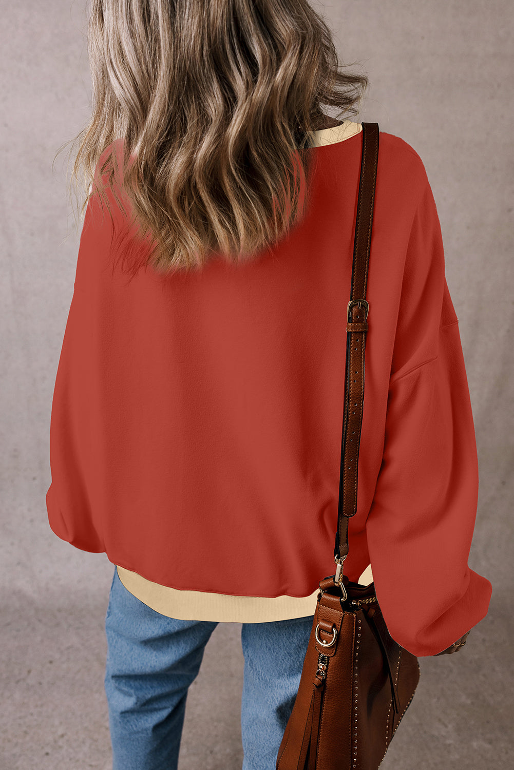 Colorblock Oversized Sweatshirt