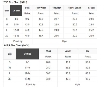 Solid Drop Shoulder Pullover and Mini Skirt Set