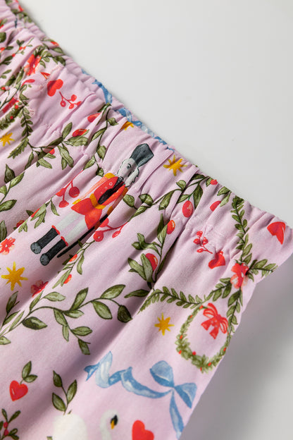 Christmas Nutcracker Top and Shorts Pajama Set
