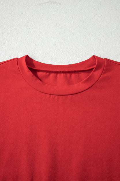 Stars & Stripe Patchwork Short Puff Sleeve Top