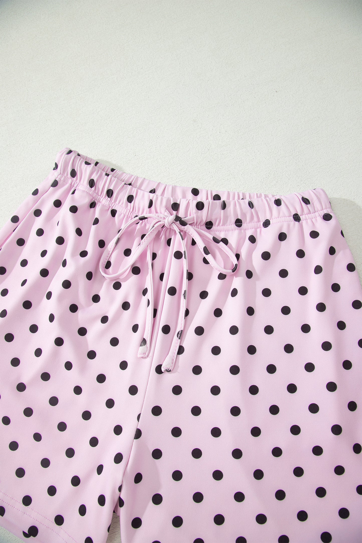 Polka Dot Halter Tank & Elastic Shorts Set