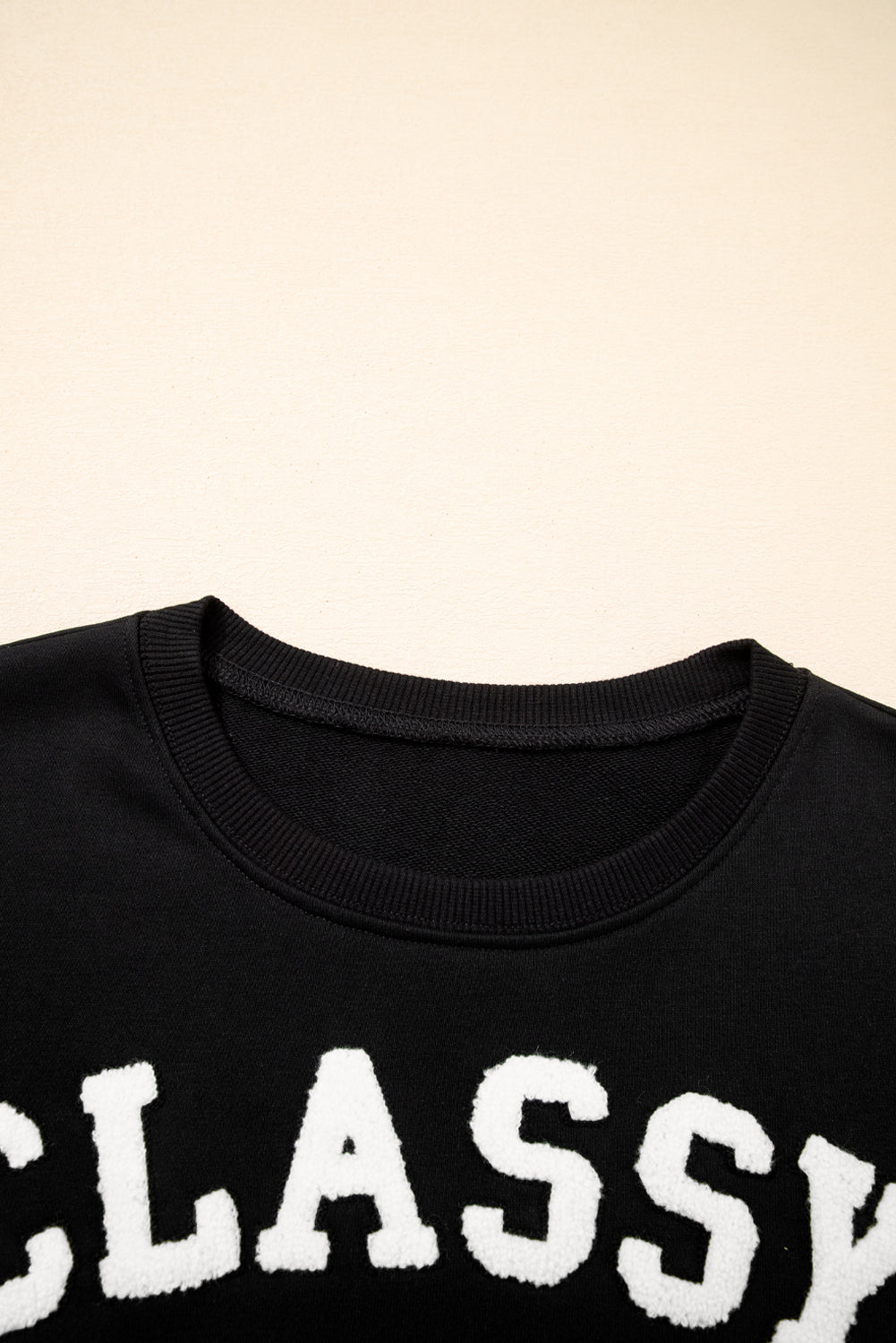 CLASSY UNTIL KICKOFF Patch Game Day Sweatshirt