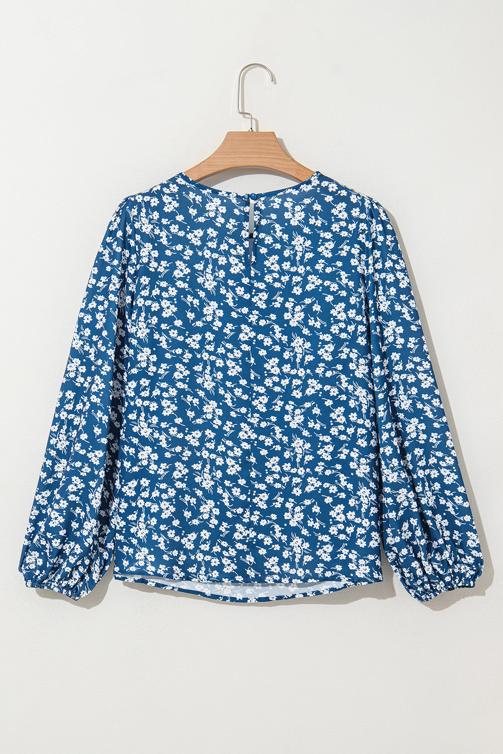 Floral Lantern Sleeve Blouse