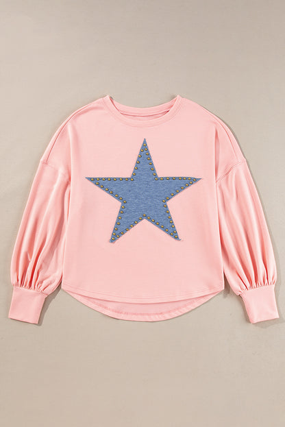 Star Studded Long Sleeve Top