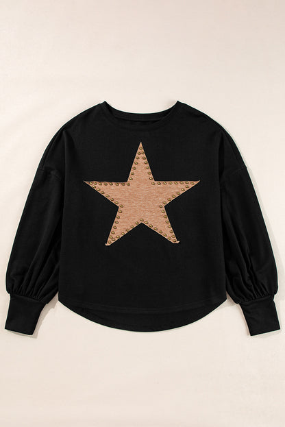 Star Studded Long Sleeve Top