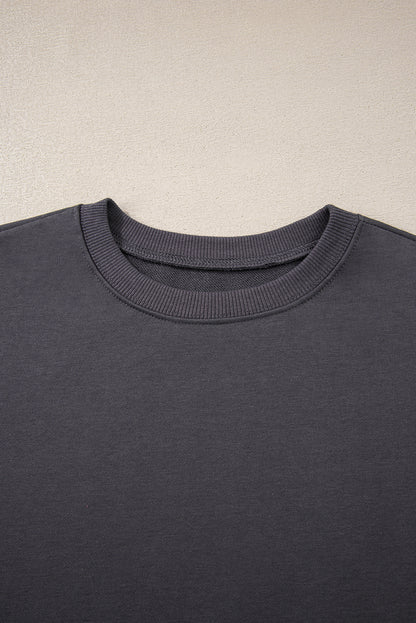 Varsity Stripe Drop Shoulder Oversized Sweatshirt