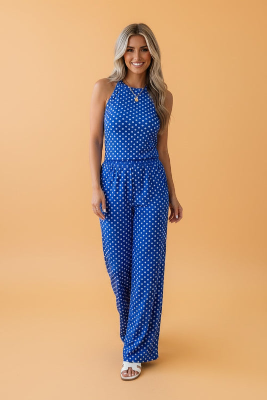 Polka Dot Tank & Loose Pants Set
