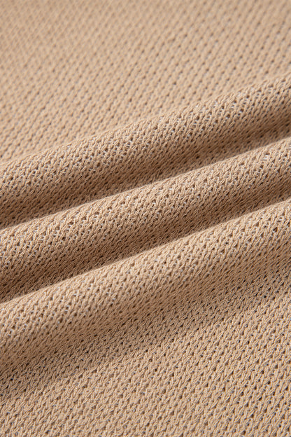 Western Horseshoe Contrast Trim Short Sleeve Sweater