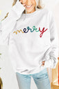 MERRY Crewneck Pullover Sweatshirt