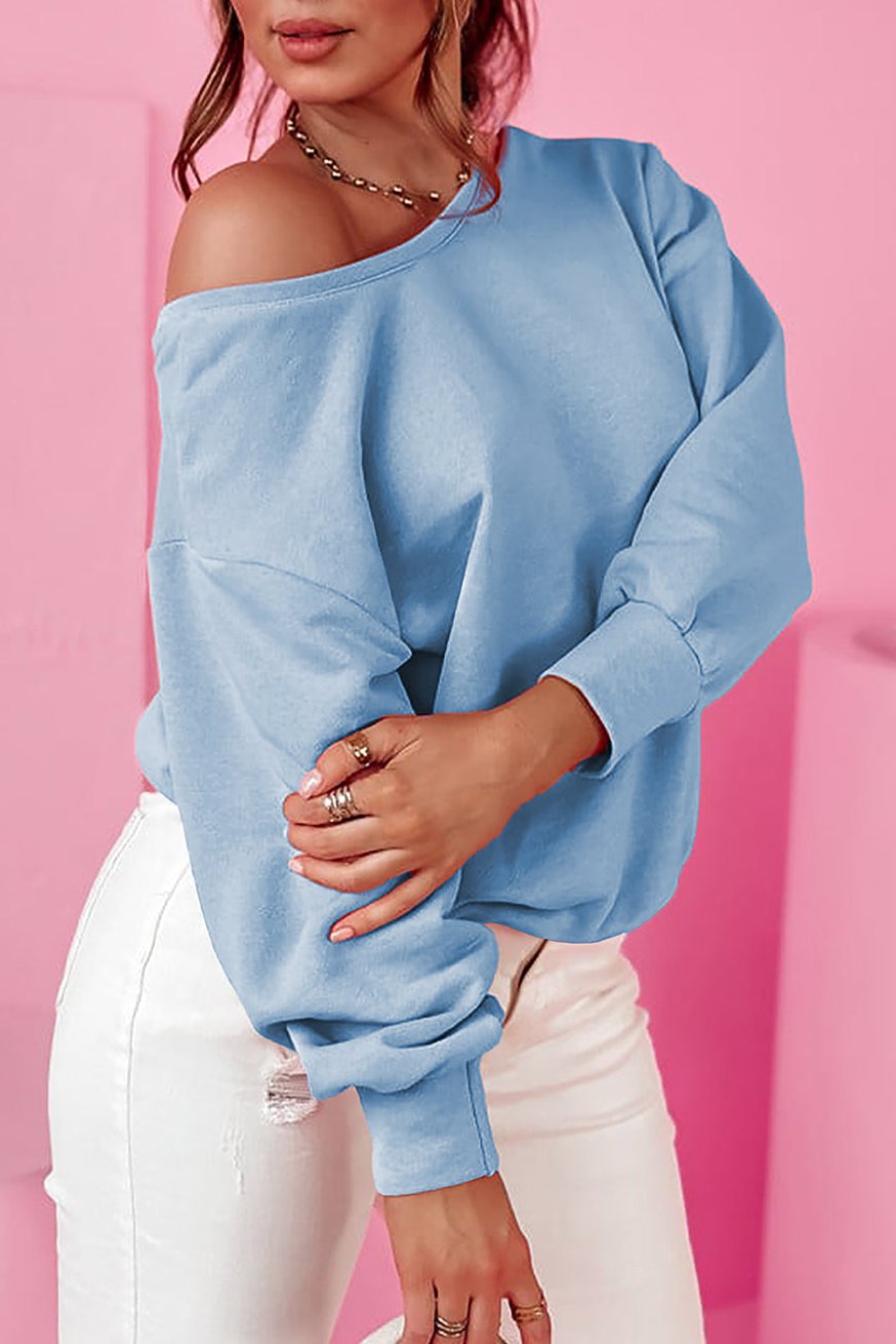 Bow Back Round Neck Sweatshirt