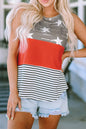 Stars and Stripes Colorblock Top