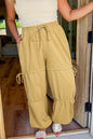 Plus Size Drawstring High Waist Pants