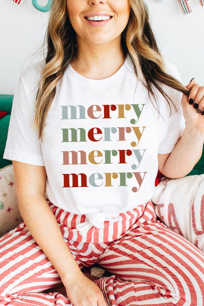 Merry Short Sleeve Christmas T-Shirt