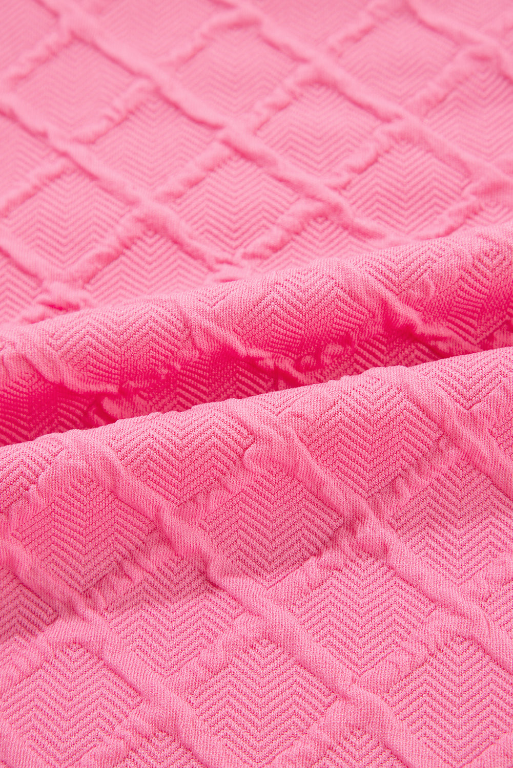 Checker Textured Tee and Drawstring Shorts