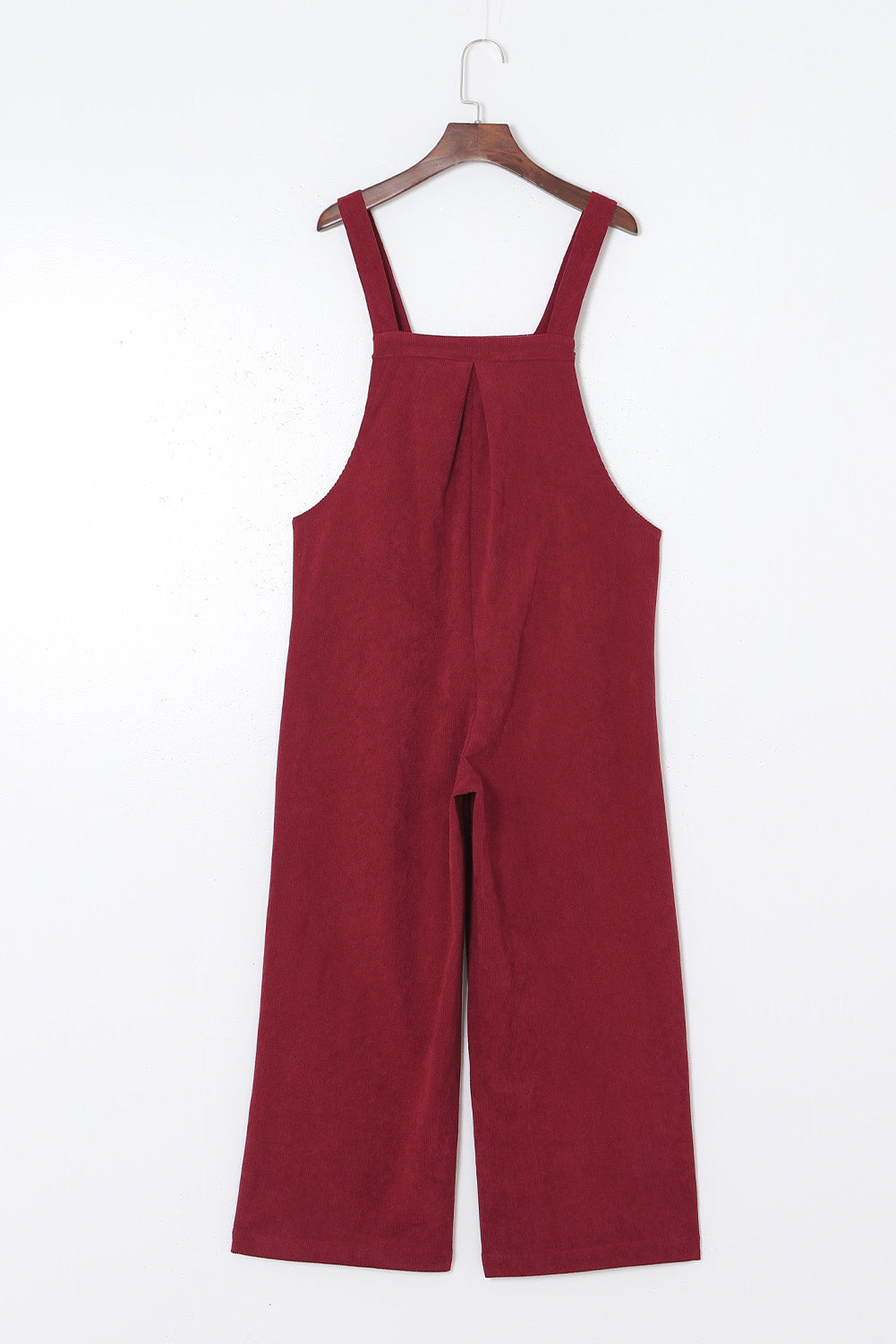 Corduroy Adjustable Wide Leg Overalls