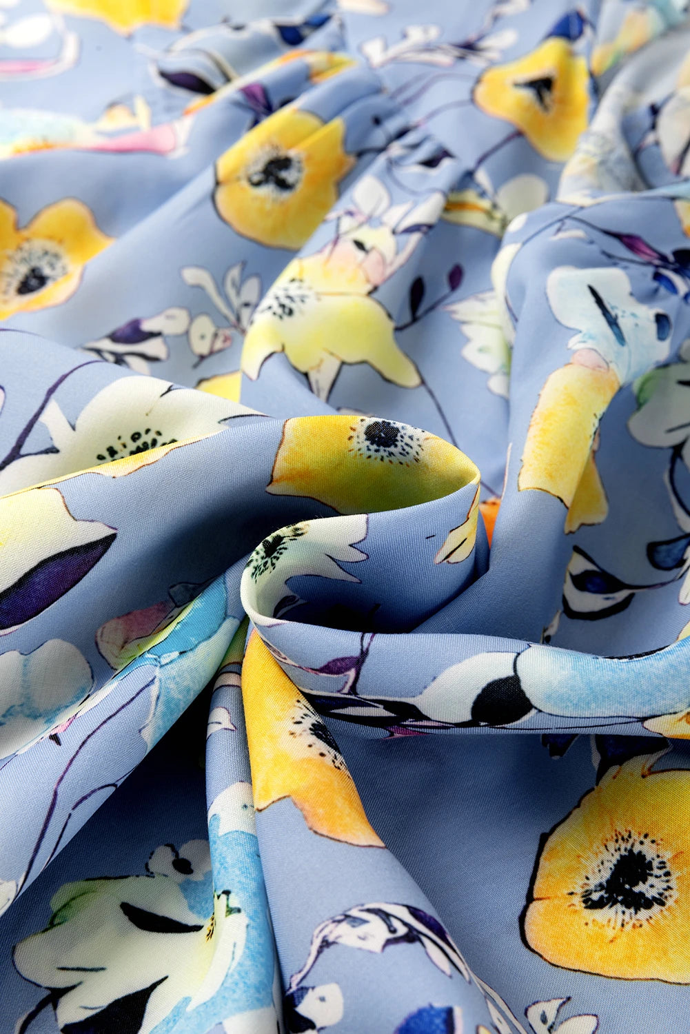 Floral Flutter Sleeve V-Neck Top