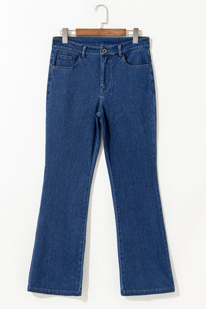 Mid Rise Bootcut Knit Jeans