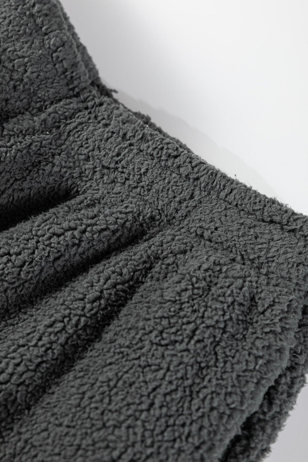 Fuzzy Drawstring Hoodie and Pants Lounge Set