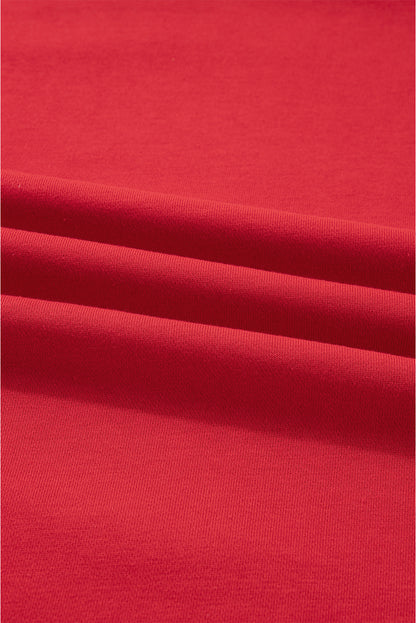 Christmas Tree Plaid Patchwork Drop Shoulder Sweatshirt