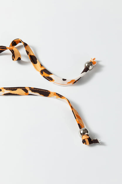 Leopard Short Puff Sleeve Babydoll Top