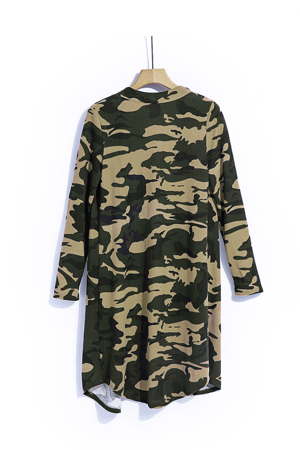 Camo Long Sleeve Cardigan