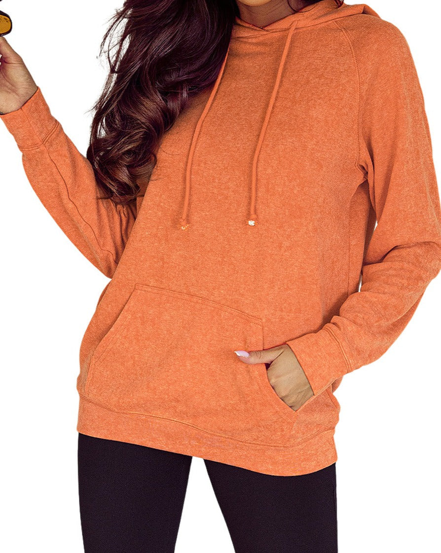 Mineral Wash Pullover Pocketed Hoodie