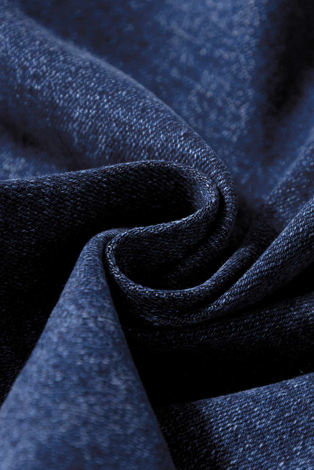 Denim High Waist Patch Pocket Straight Leg Jeans