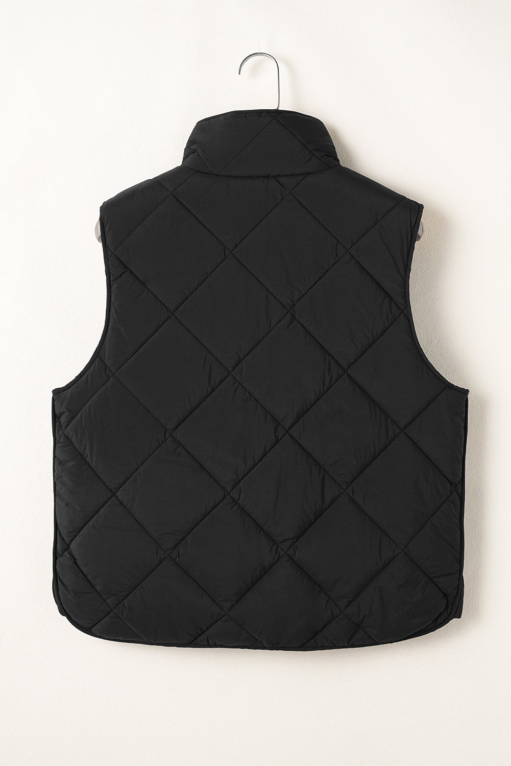 Quilted Button-Up Pocketed Vest